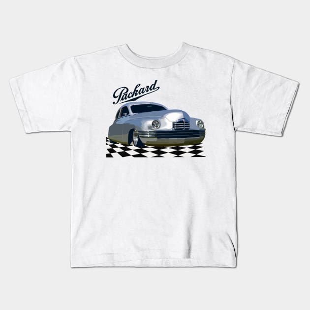 Classic Packard in the Showroom Kids T-Shirt by MamaODea